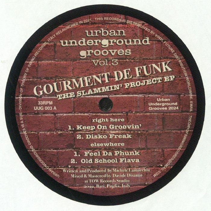 Gourment De Funk - The Slammin' Project EP [Urban Underground Grooves]