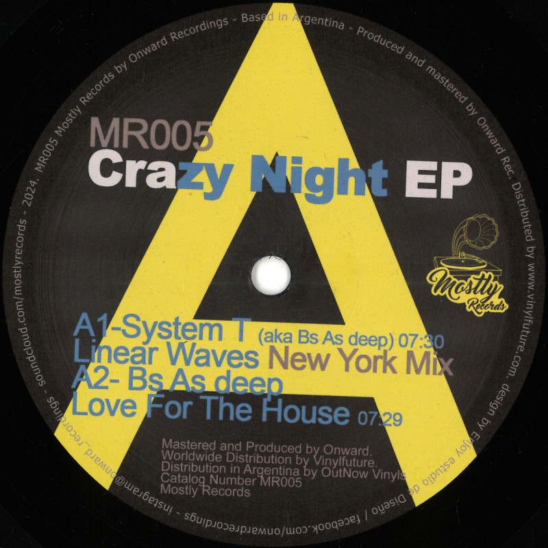 Bs As Deep Nicola Brusegan - Crazy Night EP [Mostly Records]