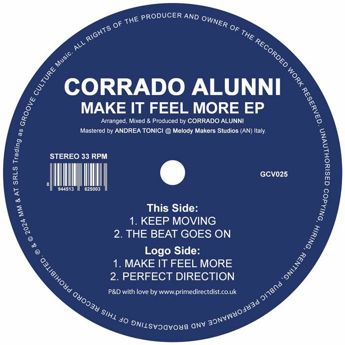 Corrado Alunni - Make It Feel More EP [Groove Culture]